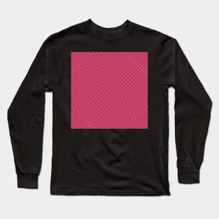 Traditional Japanese Shippou Intersecting Circle Geometric Pattern in Raspberry Pink Long Sleeve T-Shirt